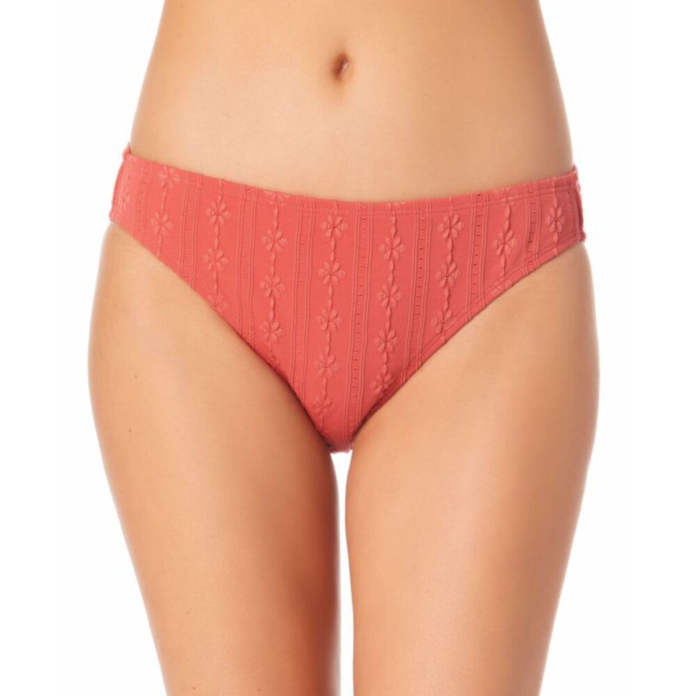 California Waves Juniors' Textured Hipster Bikini Bottoms